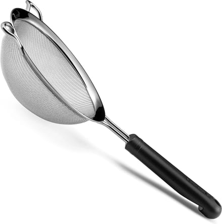 Déglon Keukenzeef – Ø 14 cm – Stop'Glisse® – RVS – Zwart Handvat