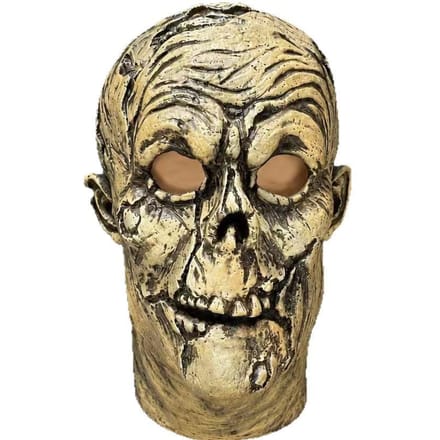 Masque d'horreur de crâne en décomposition One size fits all adults beige