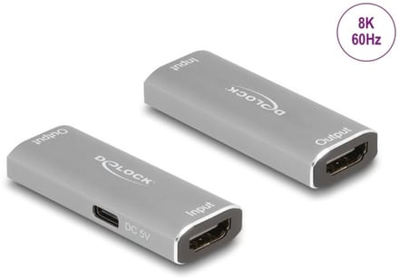 Delock HDMI Repeater 8K 60 Hz 20 m