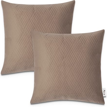 Kussensloop Chino bruin 45x45 cm, 2 stuks