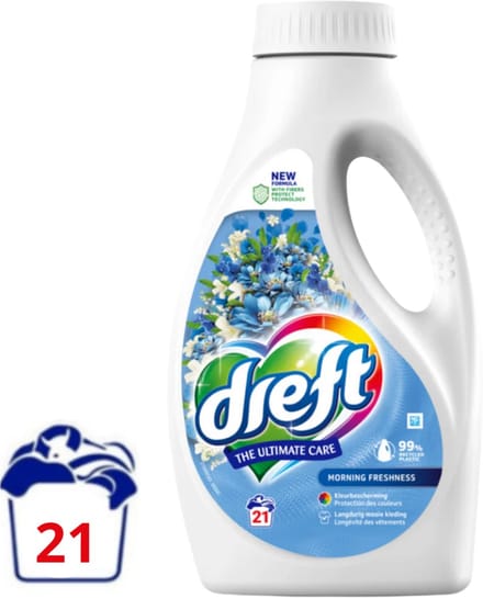 Dreft Vloeibaar Wasmiddel Morning Freshness - 945 ml (21 wasbeurten)