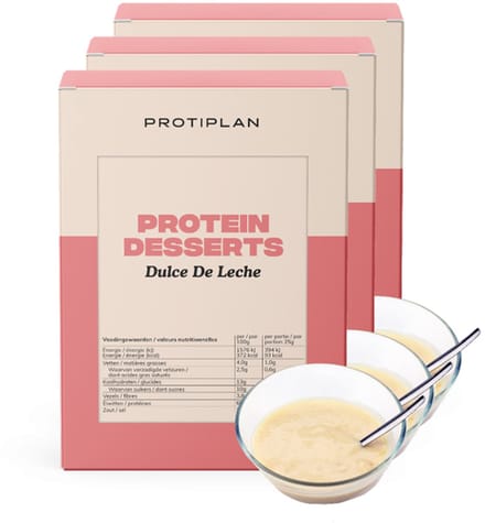 Protiplan - Dessert Dulce de Leche - 3 stuks - 3 x 7 x 25 g - Koolhydraatarm dessert