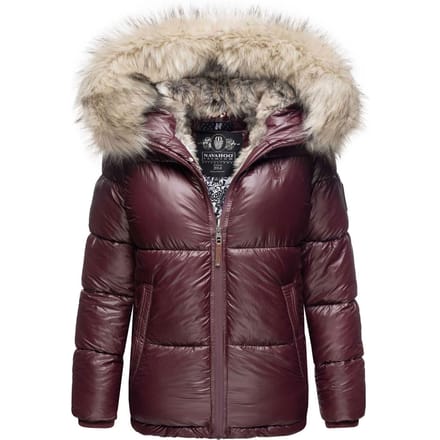 Navahoo Premium Dames Winterjas Tikunaa – Puffer Look, Warm & Met Kunstbontkraag