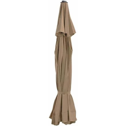 Maison Exclusive - Tissu de remplacement pour parasol d'extérieur Taupe 515 cm