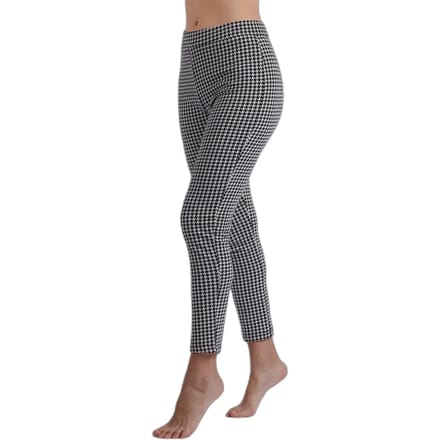 Elastische lange broek met houndstooth voor dames Admas