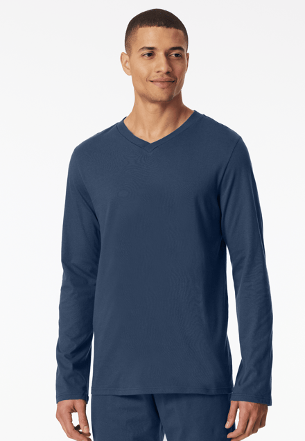 Shirt met lange mouwen en v-hals, royal - Mix+ Relax 52
