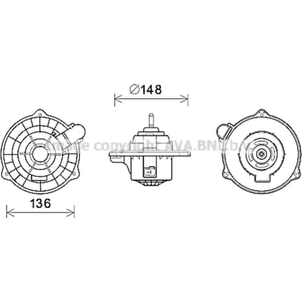 Interieurventilator AVA COOLING HY8404