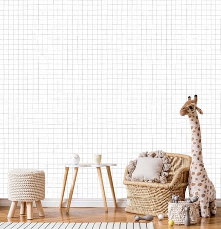 INGK - Kate & Andy - Behang - Grid Gray