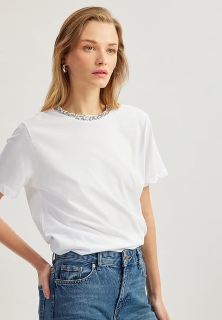 Korte mouw Ronde kraag T-Shirt