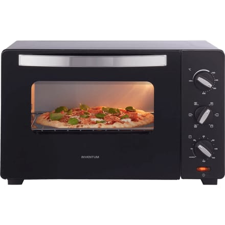 Inventum OV307B - Vrijstaande heteluchtoven - Draaispit - 30 liter - 1600 watt - 6 programma's - Zwart