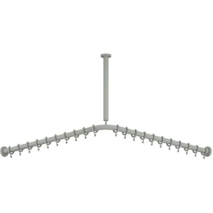 HEWI Series 477/801 curtain rod with ceiling suspension 801.34B1061 95