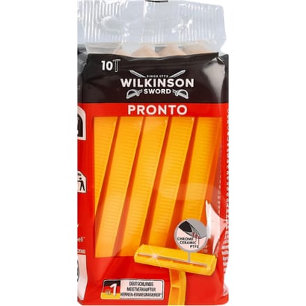Wilkinson Sword Pronto Wegwerpscheermesjes met Enkel Mesje - 10 stuks