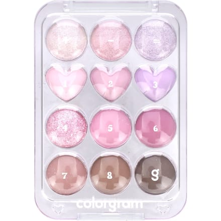 Colorgram, Palette de fards à paupières Pinpoint, 03 Rose + Lavande = Amour, 8,9 g (0,31 oz) white