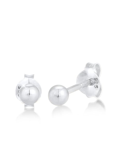Elli - Oorbellen - Dames Balletjes Geo Rond Basic Minimaal van verguld 925 Sterling Zilver - Dames