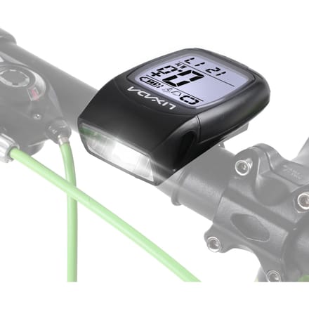 3-in-1 fietscomputer USB oplaadbare draadloze fietscomputer Fietssnelheidsmeter met LED-voorzijde wit