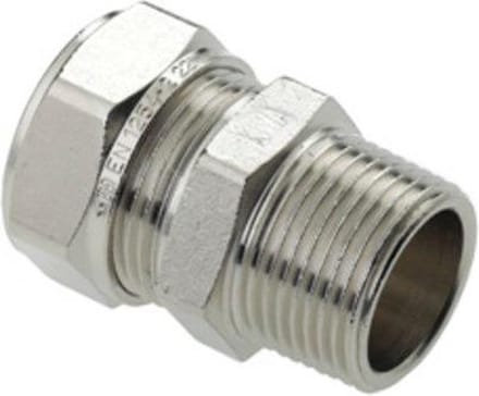Bonfix knelkoppeling - Puntstuk - 1 x 28mm - Vertint Messing