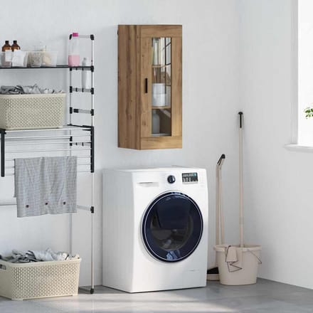 vidaXL Wandkast Artisan Eiken 34,5 x 34 x 90 cm