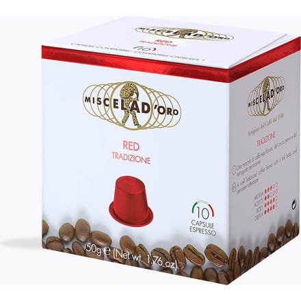 Miscela D'Oro Red 10 capsules Nespresso®-compatibel