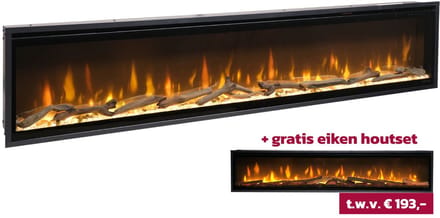 Dimplex Ignite Evolve 74 + Gratis eiken houtset t.w.v. € 193