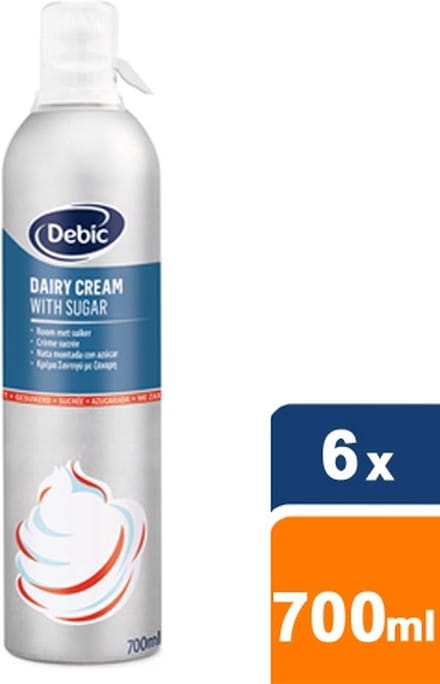 Debic - Slagroom met suiker - 6x 700ml