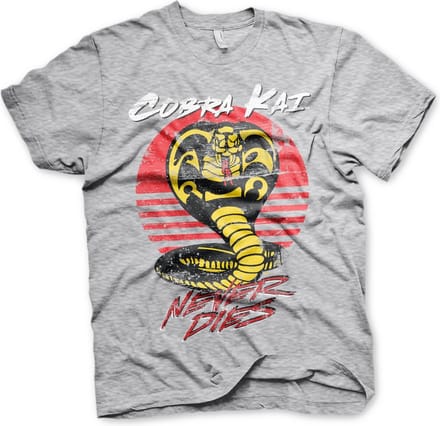 Cobra Kai Never Dies T-shirt, grijs gemêleerd