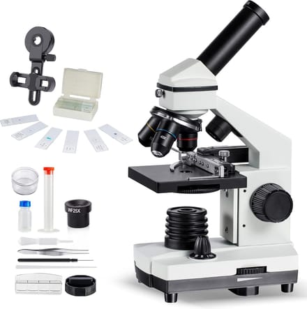 White-Label® Microscoop voor Kinderen - 1000x - Educatief - Wit