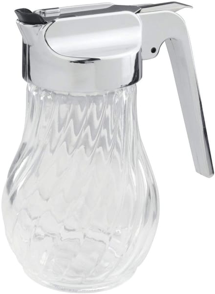 Gieter 280 ml, roestvrij staal/glas, zilver