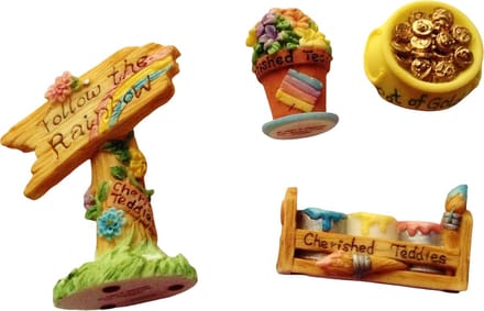 Cherished Teddies - Follow the rainbow - Decoratie - Beeldjes - Verzamel set - Regenboog