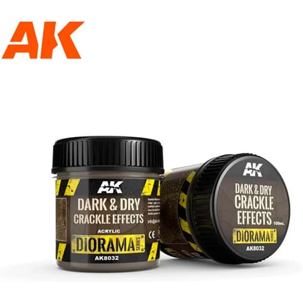 Dark & Dry Crackle Effects - 100ml (Acrylic) - AK-8032