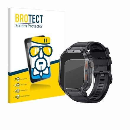 Screenprotector voor bedee Smartwatch 1.96" Beschermglas transparant