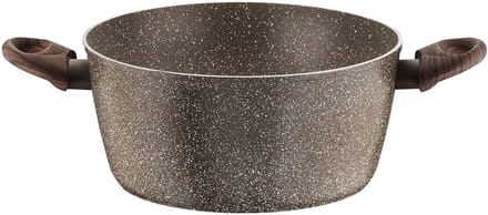Aluminium Soeppot met Antikleeflaag en Houten Handvat, 26 cm