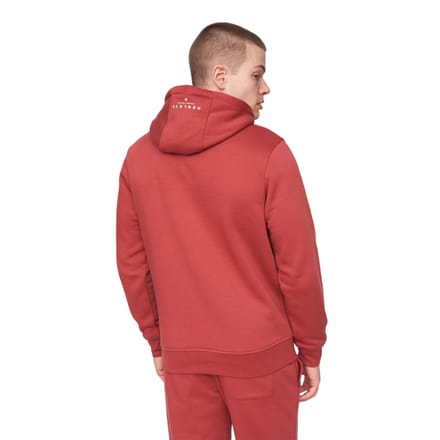 Henleys Heren Curveball Hoodie (Diep rood)