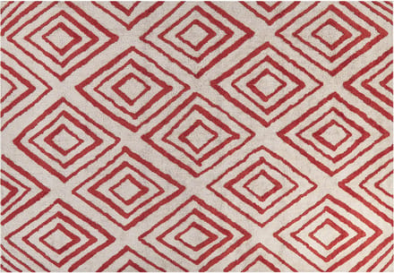 HASKOY - Vloerkleed - Gebroken wit - 160 x 230 cm - Katoen