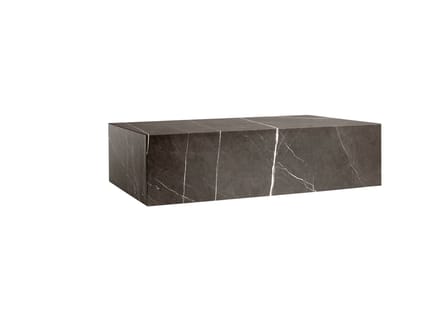 Audo - Plinth Tafel - bruingrijs marmer - low