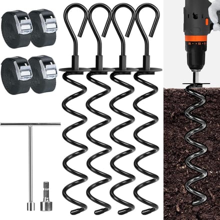 Grondanker set trampoline onderdelen - stevige anchoring kit