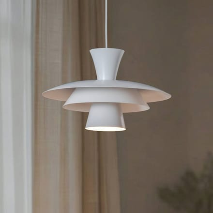 Luminex Hanglamp Plato, wit, metaal, Ø 38 cm, E27