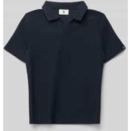 regular fit poloshirt met structuurpatroon