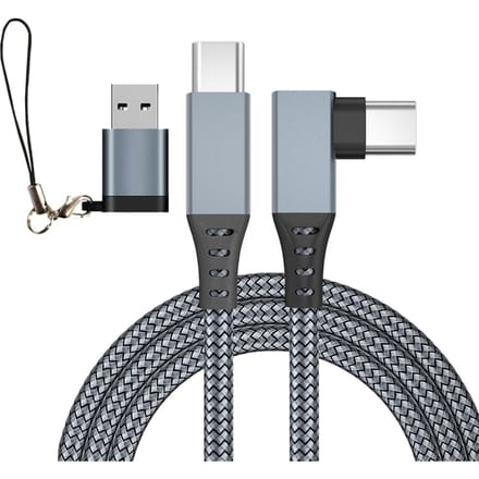 VR Link-kabel Hogesnelheidsgegevensoverdrachtskabel Geschikt voor Virtual Reality Headset Gaming-verbinding 500cm gray