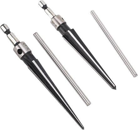 Conical Reamer - Handheld T Shape Conical Hex Reamer - 45 Steel Hand Reamer - 6-Fronts T Handle Conical Reamer - Handle Drilling Tools voor Hout en Plastic - 5-16mm 3-13mm