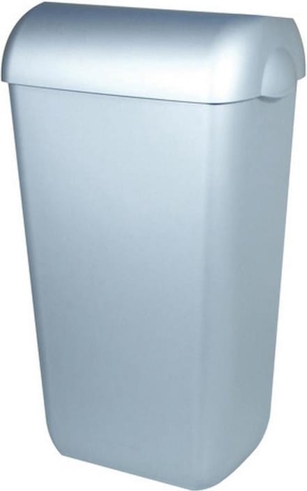 PlastiQline | Afvalbak | Half open | RVS-look | Inhoud: 43 liter