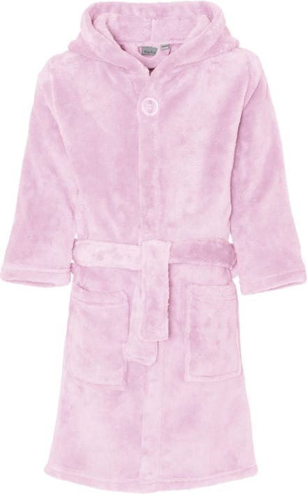 Playshoes - Fleece badjas met capuchon - Lichtroze - maat 86-92cm