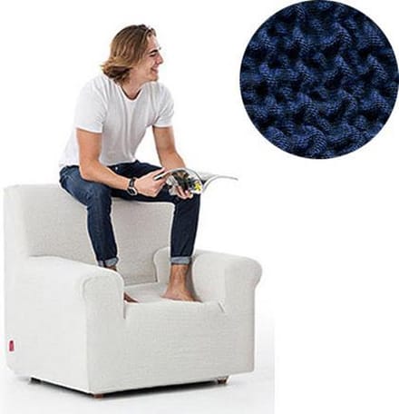 Milos meubelhoes voor fauteuil Blauw - 70-110cm