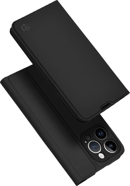 Hoesje geschikt voor Apple iPhone 14 Pro - Techsuit Magskin Book Wallet Case - Zwart