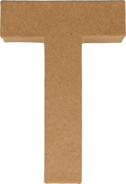 Artemio letter T papier-maché 15 cm