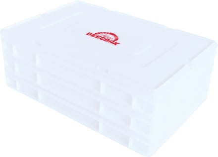 Alpac Deegbak XL - Deegkrat - 600 x 400 x 85 mm - 3 Pizzabollenbakken + 1 Deksel