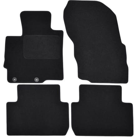 Vloermatten - Mitsubishi - Eclipse Cross - Zwart velours - 4 stuks - Antislip