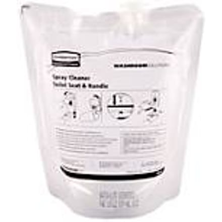Rubbermaid® Liquid Toilet Seat Cleaner, navulzak 400 ml, desinfecterende spray op alcoholbasis.