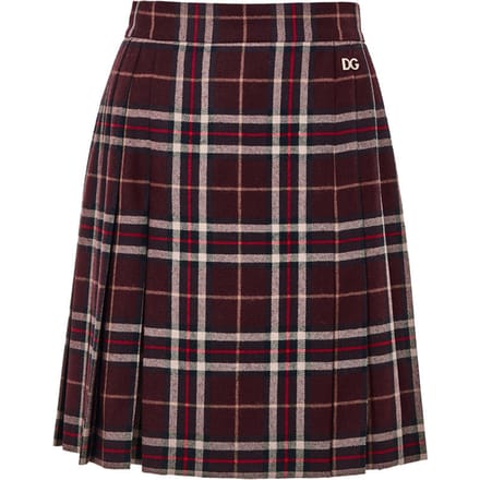 Schotse rok Bordeaux met voeten Dolce & Gabbana