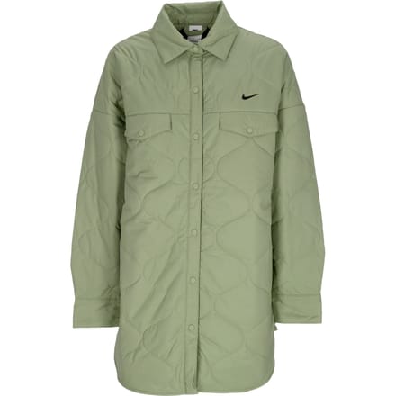 Coachjack Dames W Sportswear Essentials Quilted Trench Oil Groen/zwart