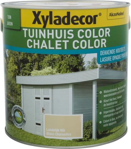 Xyladecor - Tuinhuis Color - Landelijk Wit - 2,5 L